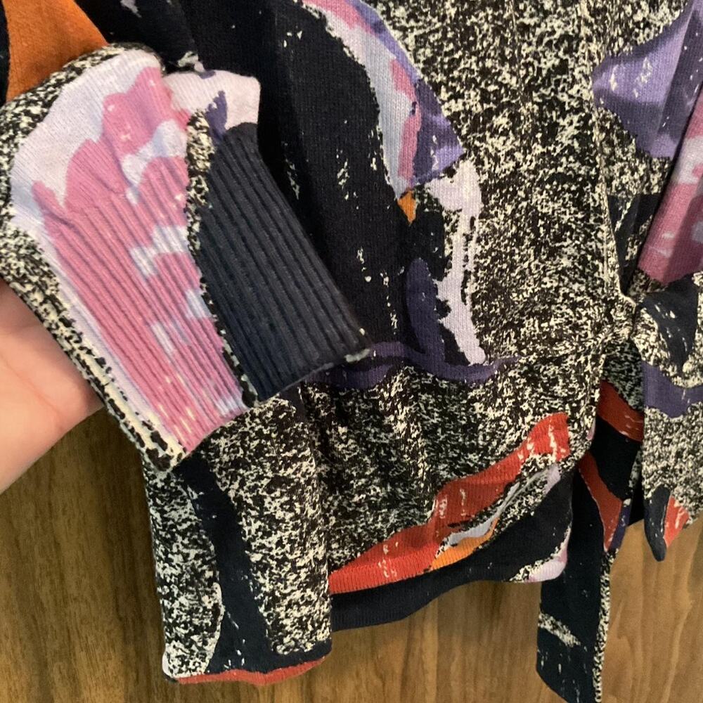 Excellent Multi-coloured Nic + Zoe wrap sweater Size: Small - Picture 2 of 6
